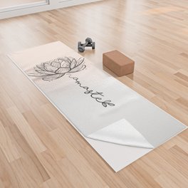 Namaste Lotus Flower Yoga Towel