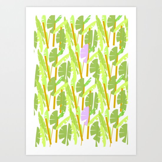 Tropical Plantation Art Print