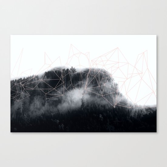 Abstract mountains Canvas Print