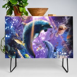 Galaxy Dolphin - Dolphins In Space Credenza