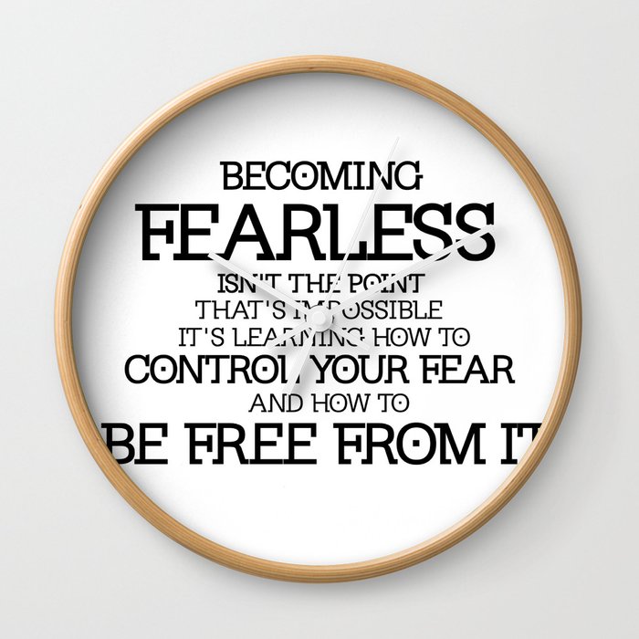 BECOMING FEARLESS - Divergent Wall Clock