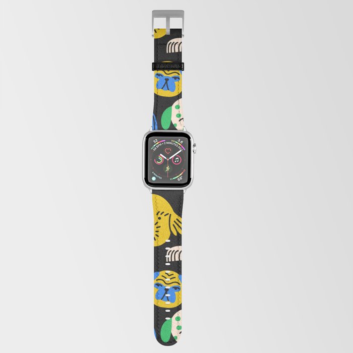 Funny colorful dog cartoon pattern Apple Watch Band
