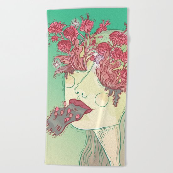 The Eyes of My Eyes are Open - Everything Which Is Yes Beach Towel