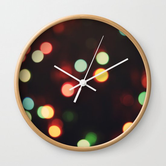 Christmas Lights Wall Clock