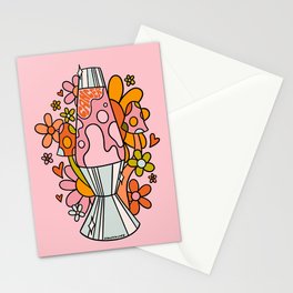 Cancer Lava Lamp Stationery Card