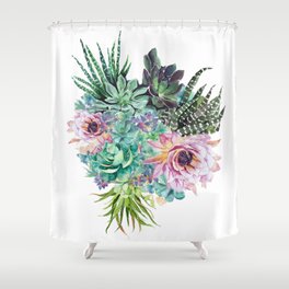 Succulents Shower Curtains Society6