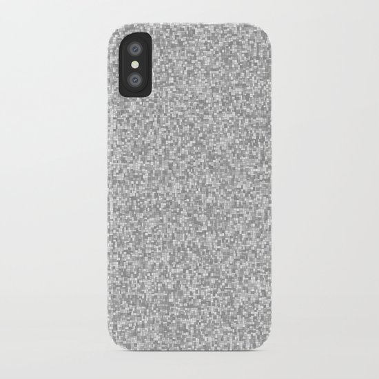 grayscale treemap mosaic iPhone Case