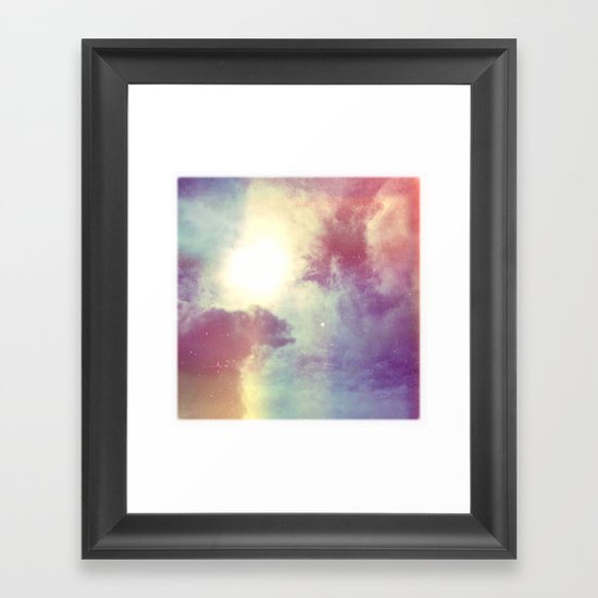 look to the sky Framed Art Print