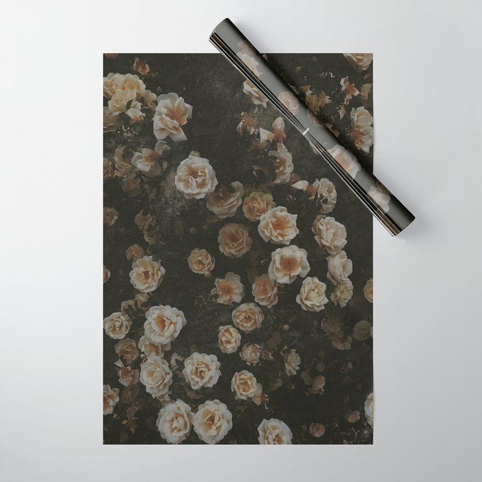 dark floral wrapping paper