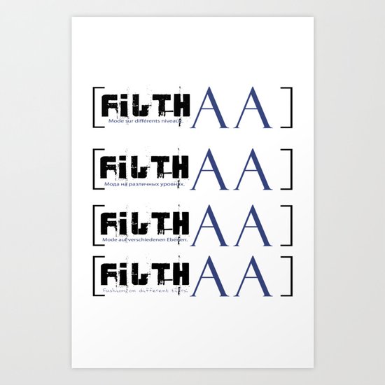 bracketed +inglis Art Print