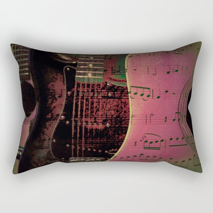 PINK GUITARS Rectangular Pillow