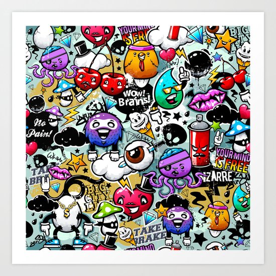 graffiti fun Art Print
