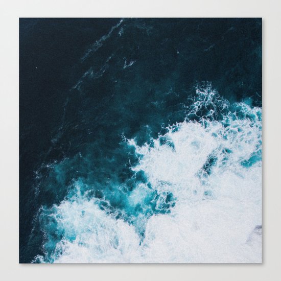 Wild ocean waves II Canvas Print