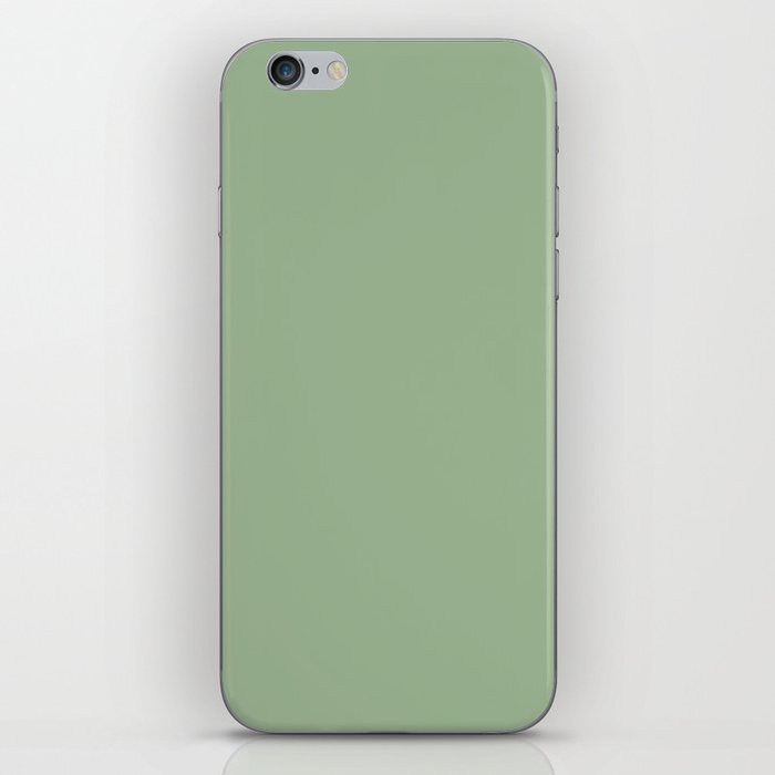 Solid Color SAGE GREEN  iPhone Skin
