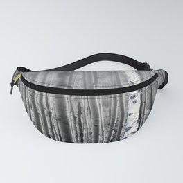 Black Bird Crow Tree Birch Forrest Black White Country Art A135 Fanny Pack