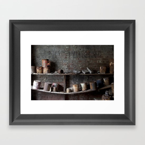 Paint Cans Framed Art Print