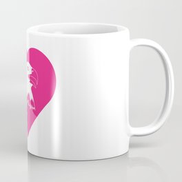 Eagle Mascot Cares Pink Coffee Mug