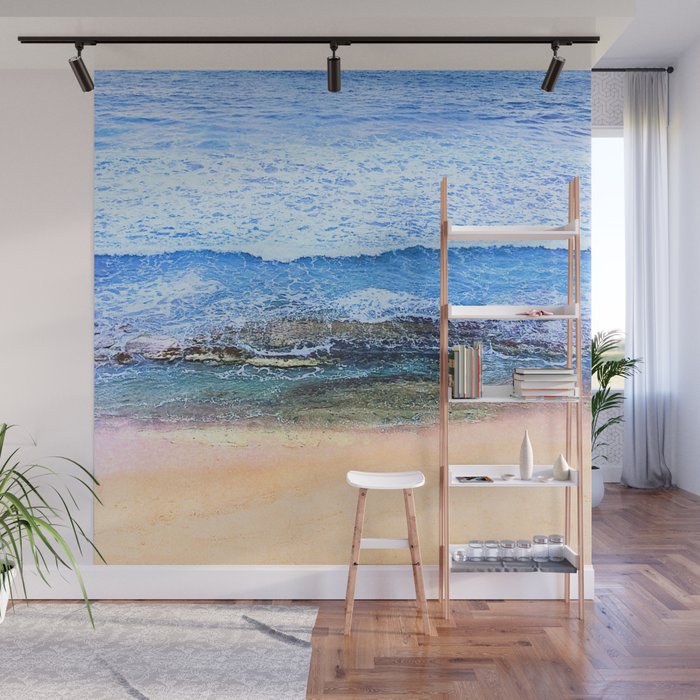 Ocean View Wall Mural By Jessicamanelis Society6