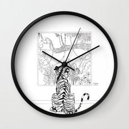 Tiger memories  Wall Clock