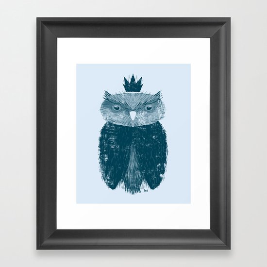 Owl King Framed Art Print