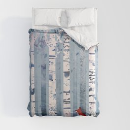 The Birches (in Blue) Comforter