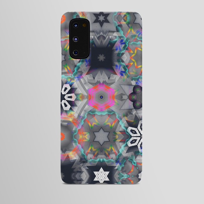 modern mandala collage Android Case
