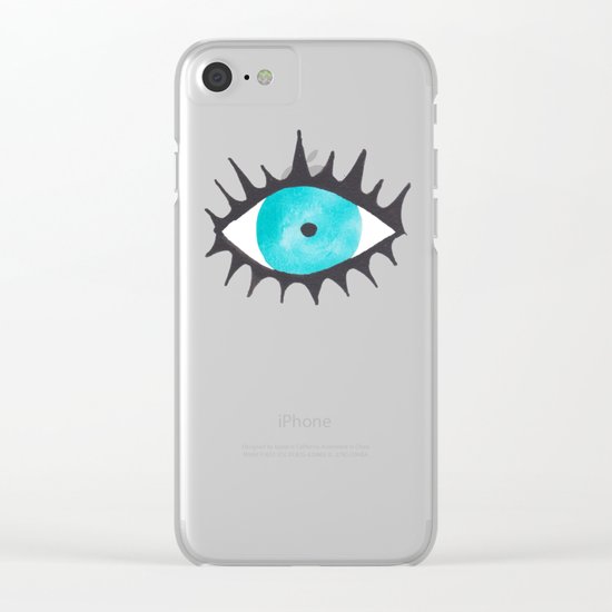 Evil Eye IV Clear iPhone Case