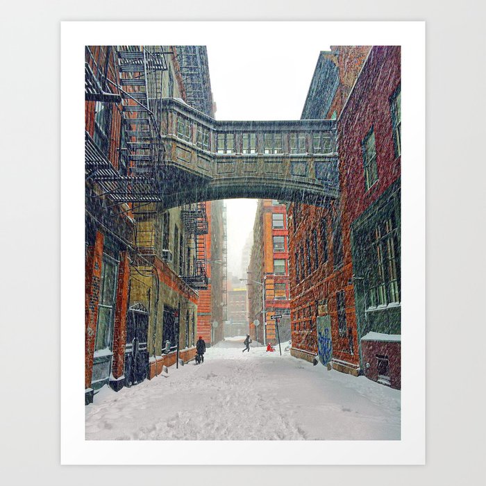 Tribeca in the Snow Art Print