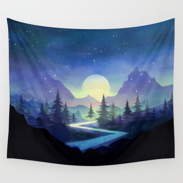 Touching the Stars Wall Tapestry
