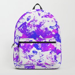 Abstract paint stains in purple tones Backpack