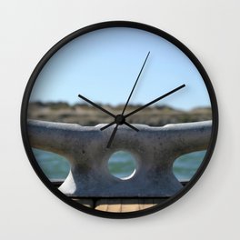 Dock Cleats Wall Clock | Water, Ocean, Dock, Metal, Marina, Marine, Sailing, Pier, Photo, Sea 