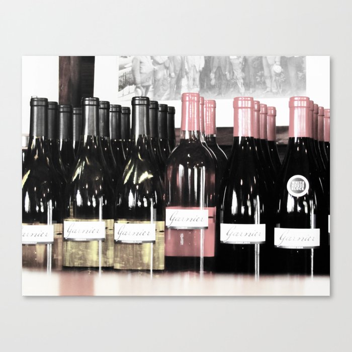 Garnier Vineyards - Bottle Art 2 Canvas Print