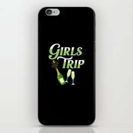 Girls Trip Weekend Las Vegas Wine Glasses iPhone Skin