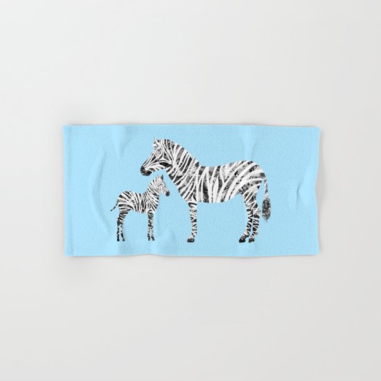 Patchwork Zebras Hand & Bath Towel