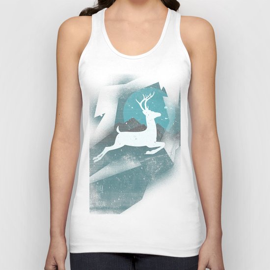 Over The Moon Unisex Tank Top