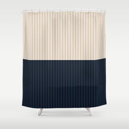 Color Block Lines XLI Shower Curtain