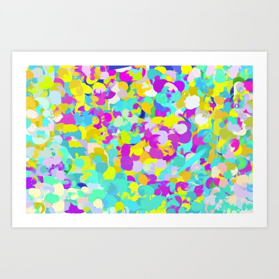 Confetti Art Print