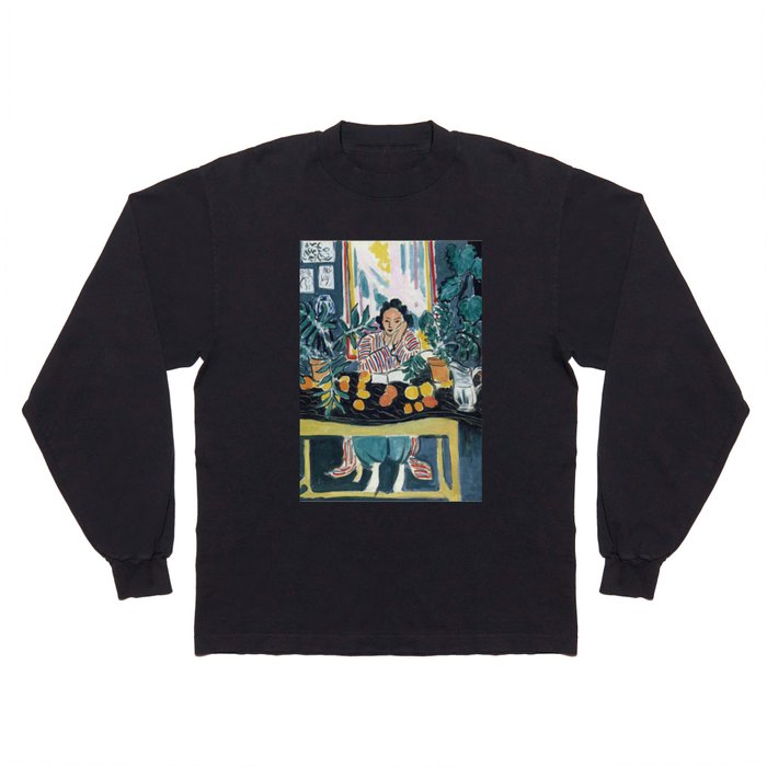Interior with Etruscan Vase - Henri Matisse - Exhibition Poster Long Sleeve T Shirt