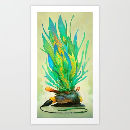 Feathered Tethridon Art Print