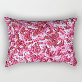 Cute Valentine's Sprinkles | Sugar Candies Rectangular Pillow