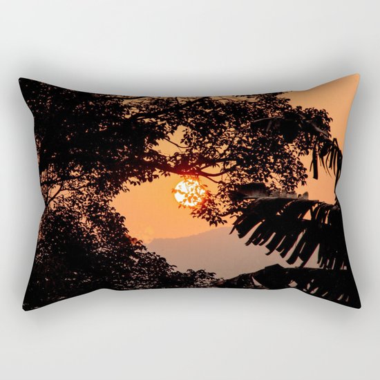 Creamsicle Moonlight Rectangular Pillow