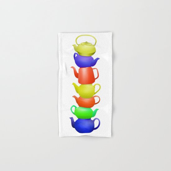 Teapot Pattern Hand & Bath Towel