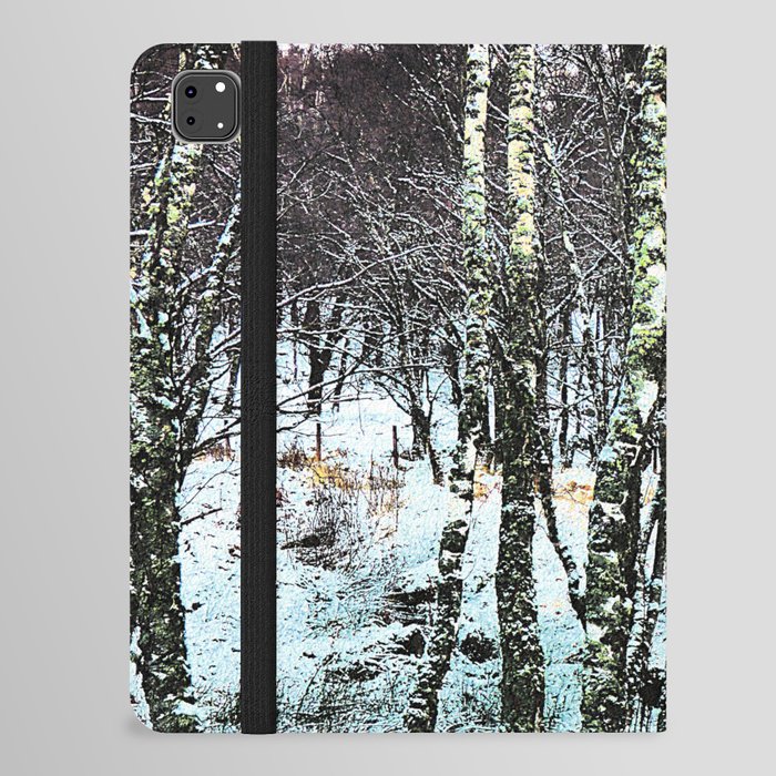 Winter Birch Trees in Expressive and I Art  iPad Folio Case