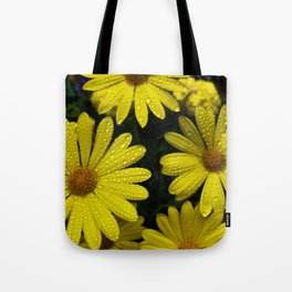 Yellow Flowers After the Misting Tote Bag