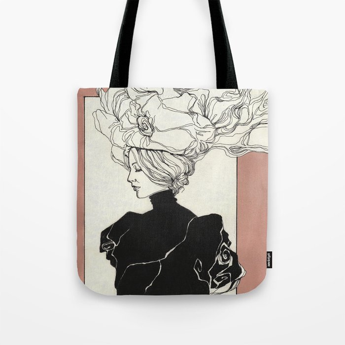 Vintage lady Tote Bag
