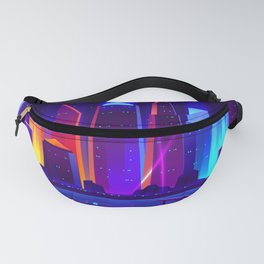 Synthwave Neon City #7 Fanny Pack