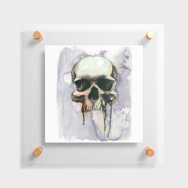 Dark Drippy Skull Floating Acrylic Print