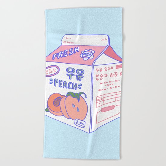 Peach Milk Beach Towel