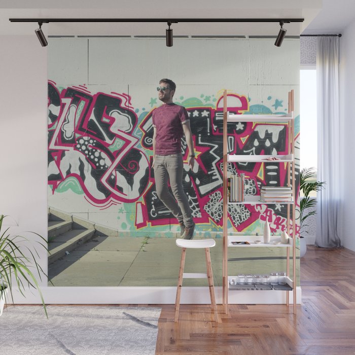 Hipster Abduction Wall Mural