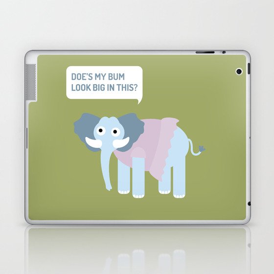 Elephant in tutu Laptop & iPad Skin